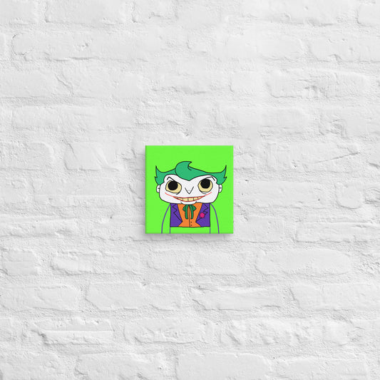 Crime Clown Canvas Print 8" x 8"