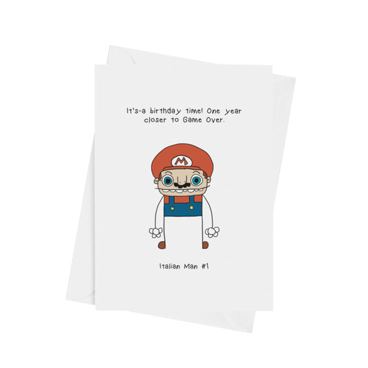 Italian Man #1 - Birthday Card