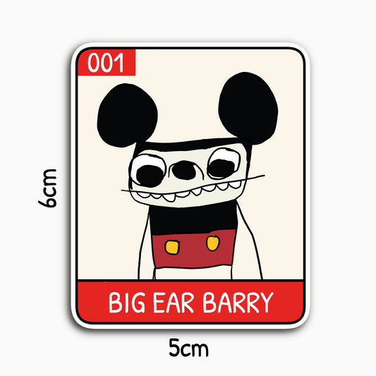 Big Ear Barry - Unruly Punk Series 01 Collectable Sticker