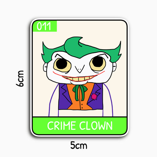 Crime Clown - Unruly Punk Series 01 Collectable Sticker