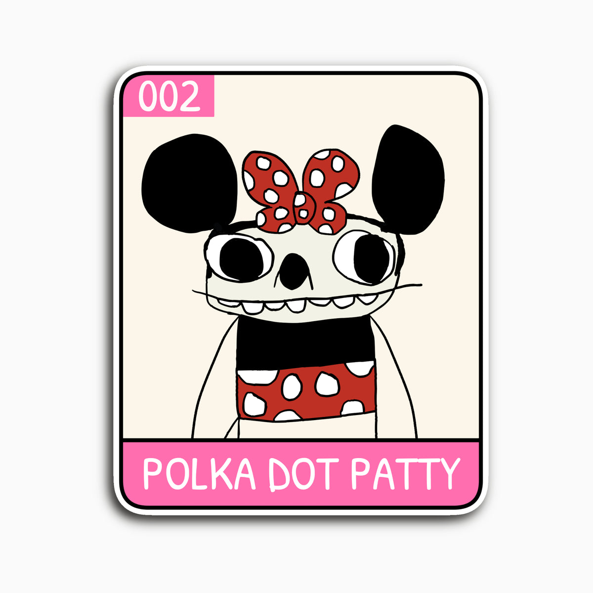 Polka Dot Patty - Unruly Punk Series 01 Collectable Sticker