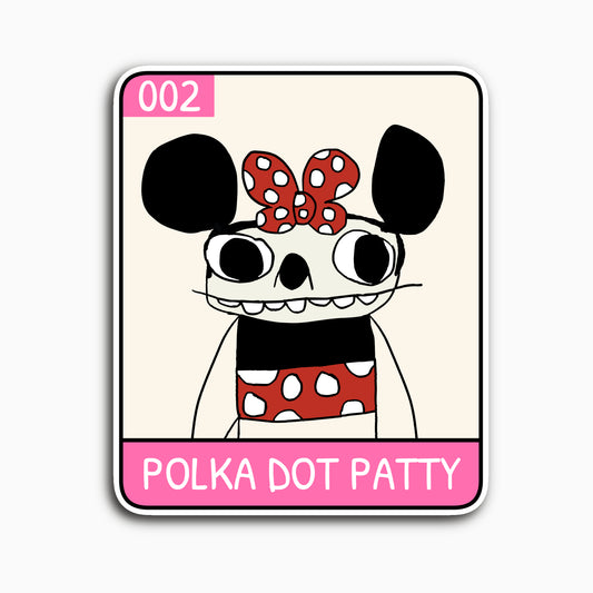 Polka Dot Patty - Unruly Punk Series 01 Collectable Sticker
