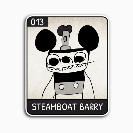 Steamboat Barry - Unruly Punk Series 01 Collectable Sticker