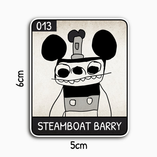 Steamboat Barry - Unruly Punk Series 01 Collectable Sticker